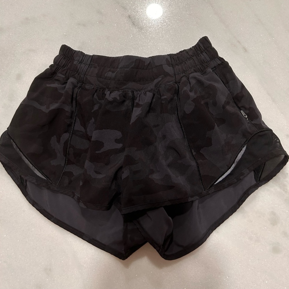 black camo lululemon shorts!